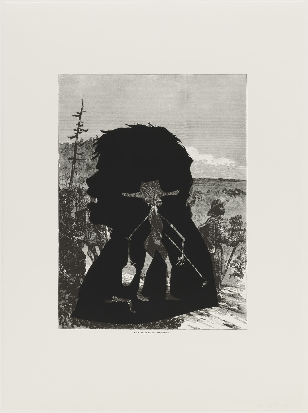 Kara Walker. Pack-Mules in the Mountains from Harper&#39;s Pictorial History of the Civil War (Annotated). 2005