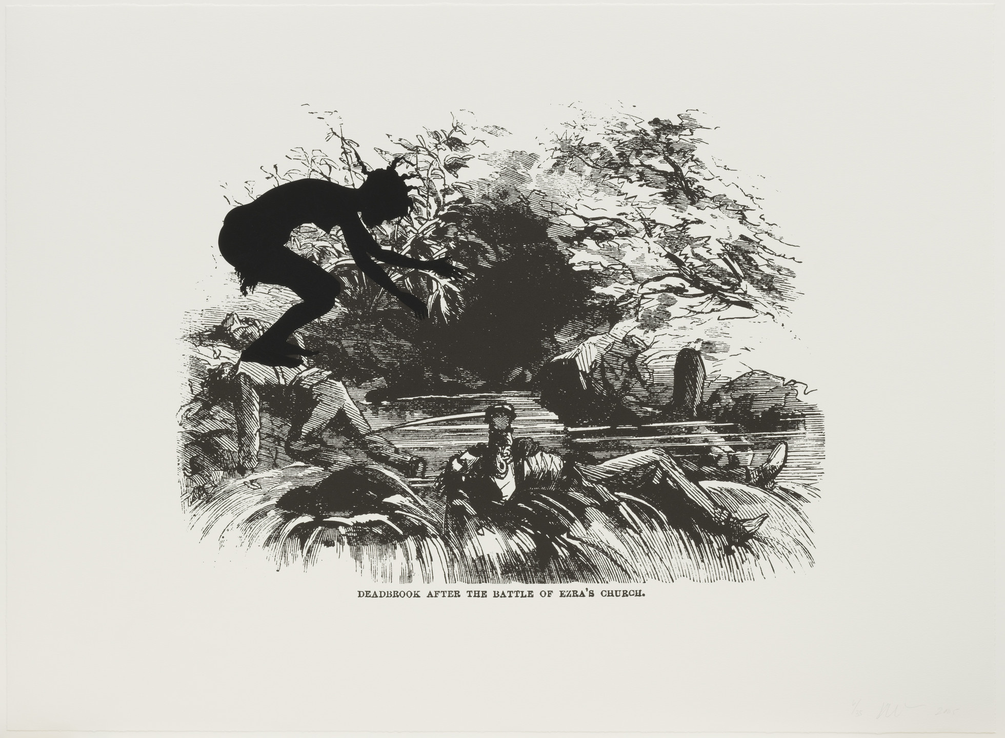 Kara Walker. Deadbrook After the Battle of Ezra&#39;s Church from Harper&#39;s Pictorial History of the Civil War (Annotated). 2005