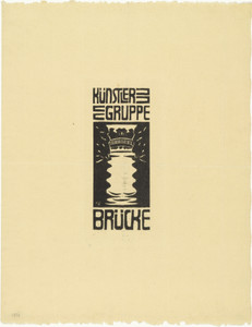 Signet/title vignette of the Brücke Artist's Group (Signet/Titelvignette Künstlergruppe Brücke)