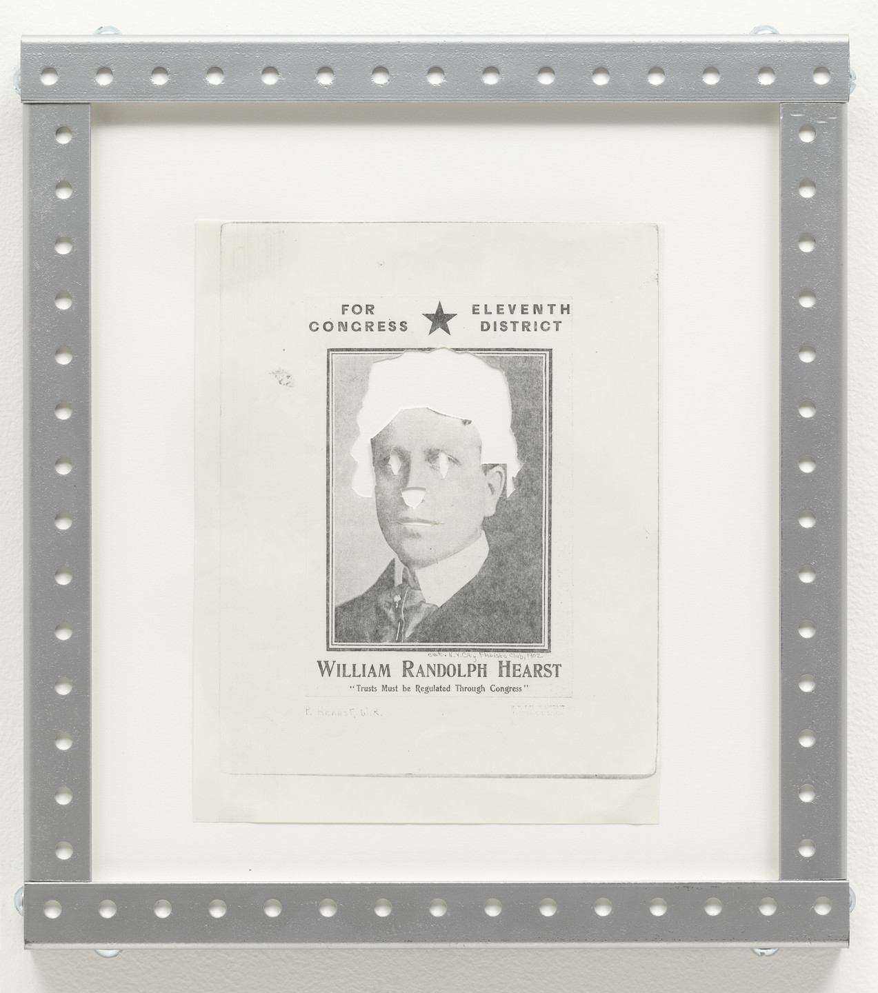 Cady Noland. Untitled Xerox Cut-Out (Willam Randolph Hearst/Press Czar). 1989–94