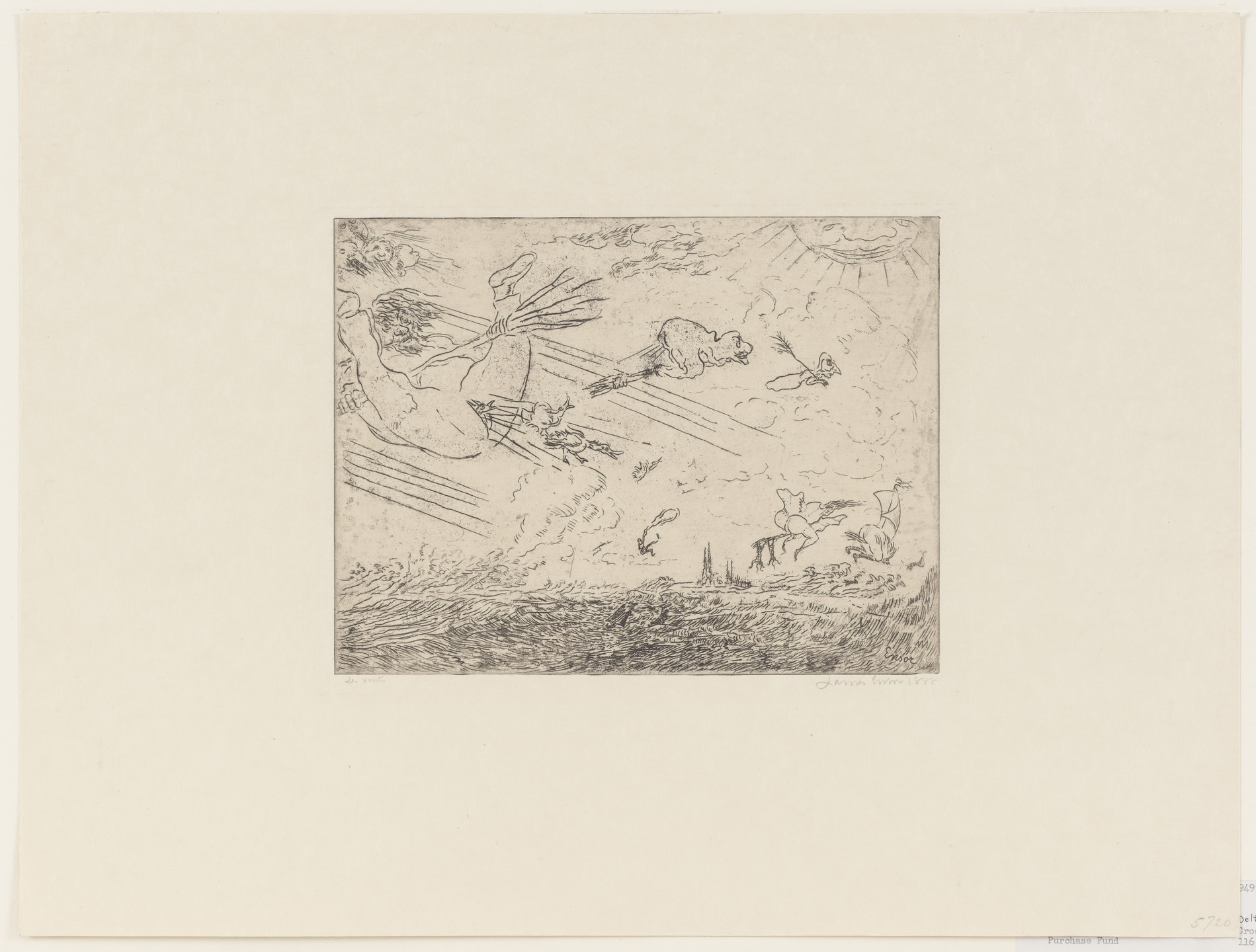 James Ensor. The Winds (Les Vents). 1888