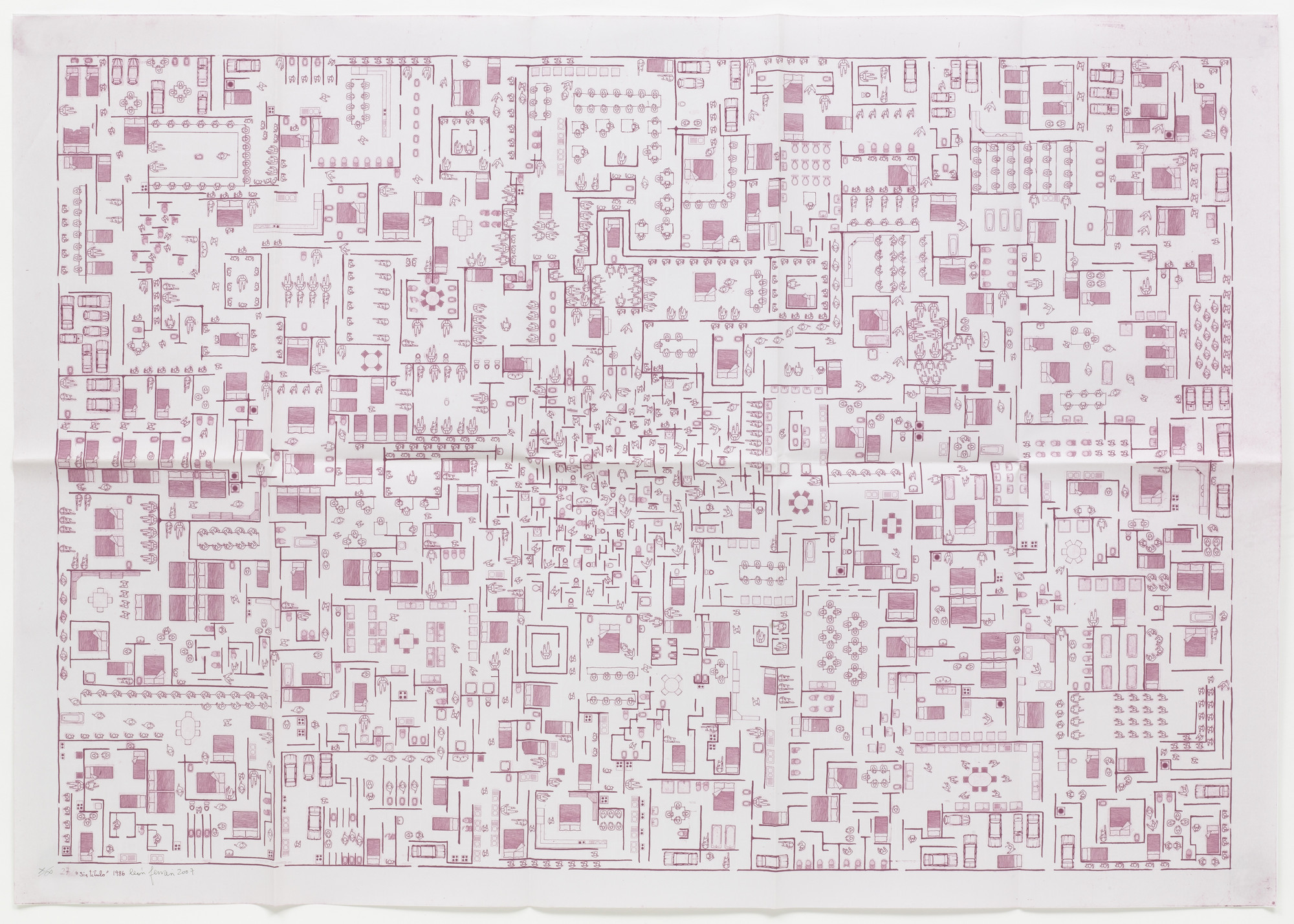 León Ferrari. Untitled from the series Heliographs (Heliografías). 1986, signed 2007