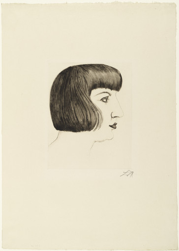 Otto Dix. Mutzli (Portrait of Mrs. Dix). 1924