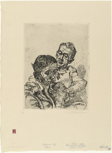 Man and Girl: Dr. Hans Huth and Tanja (Herr und Mädchen: Dr. Hans Huth und Tanja) from the series "Heads." 17 Etchings ("Köpfe." 17 Radierungen)