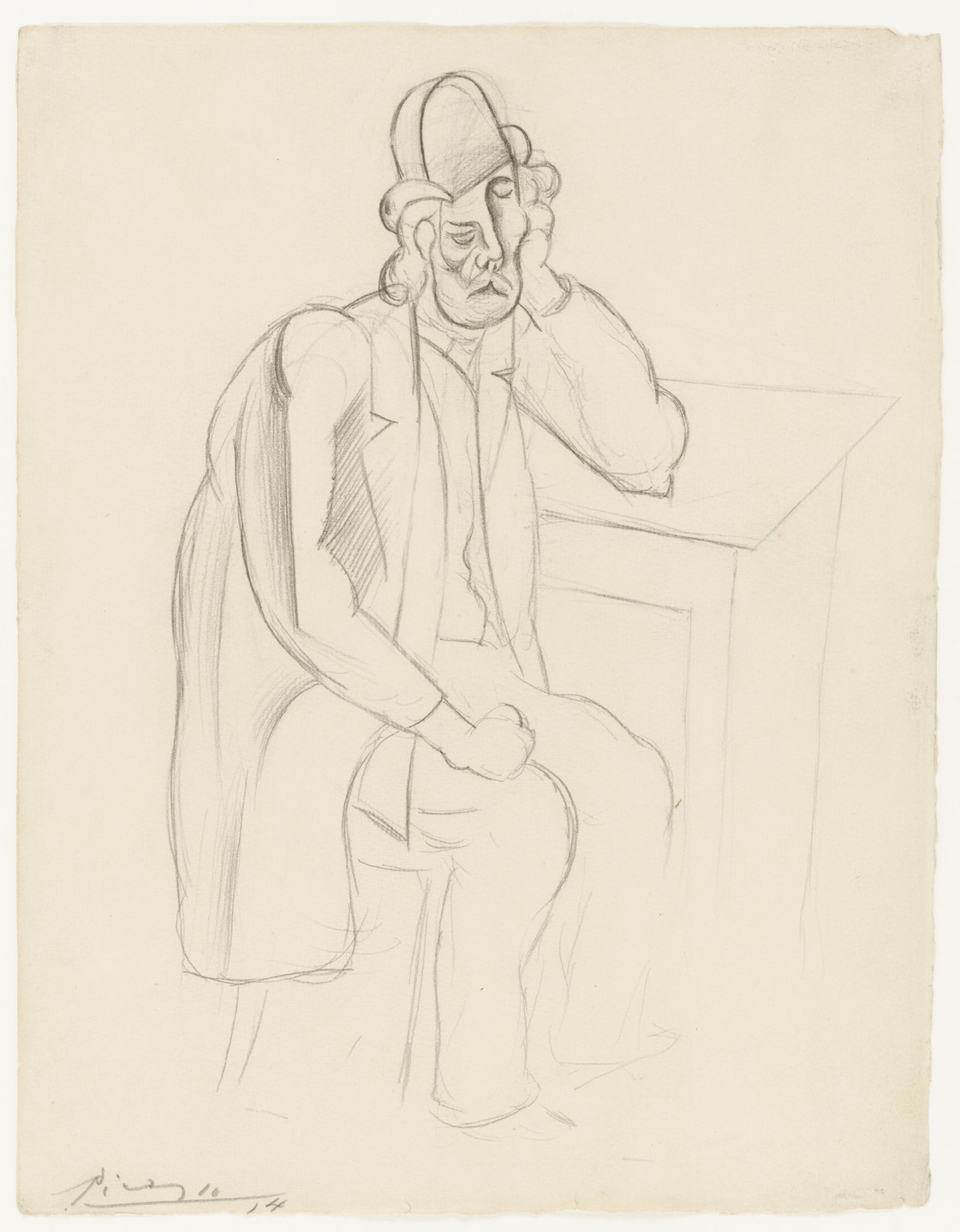 Pablo Picasso. Man in a Bowler Hat. 1914