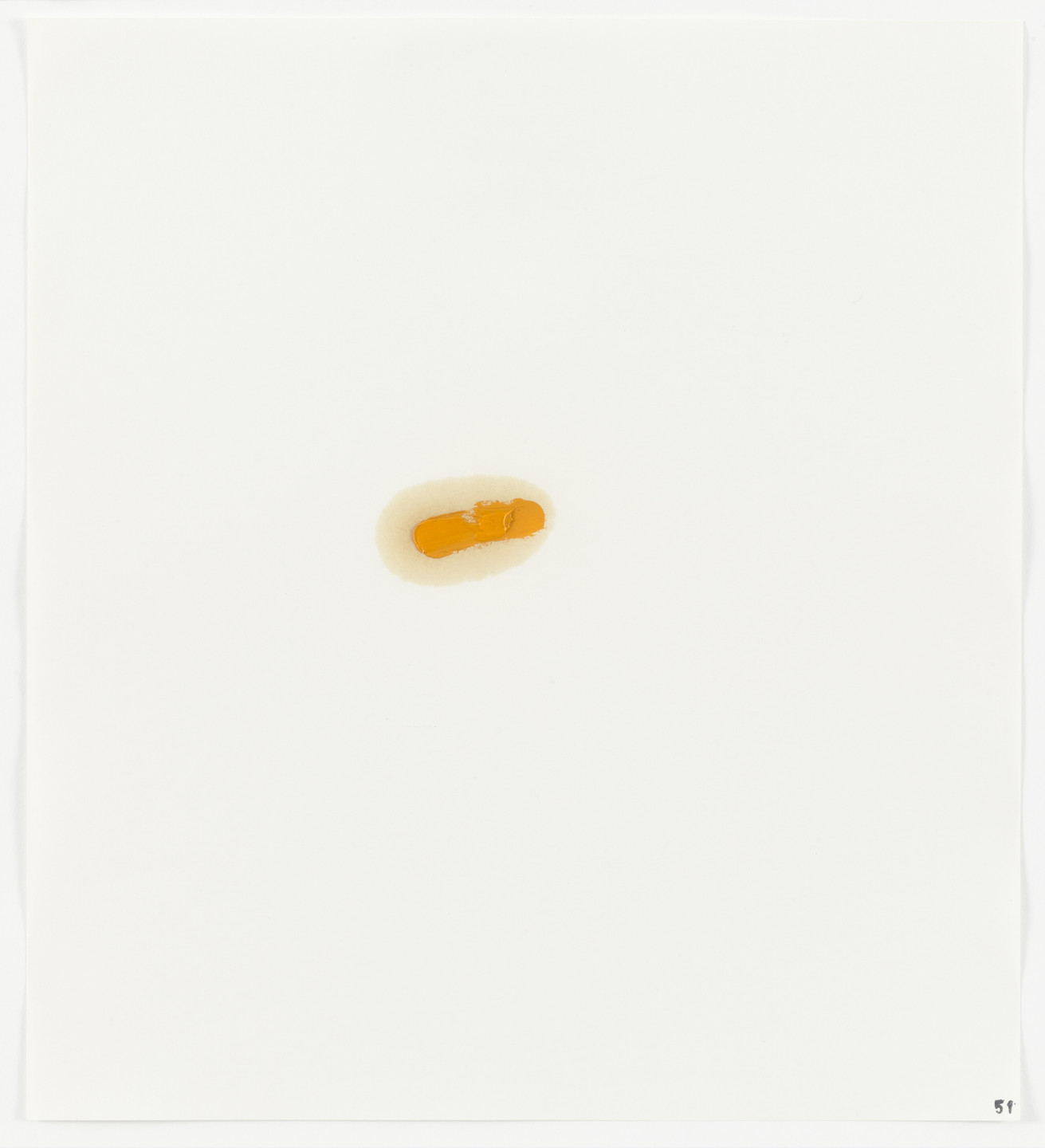 Edward Ruscha. Oil Paint (Bellini Cad. Yellow Deep) from Stains. 1969