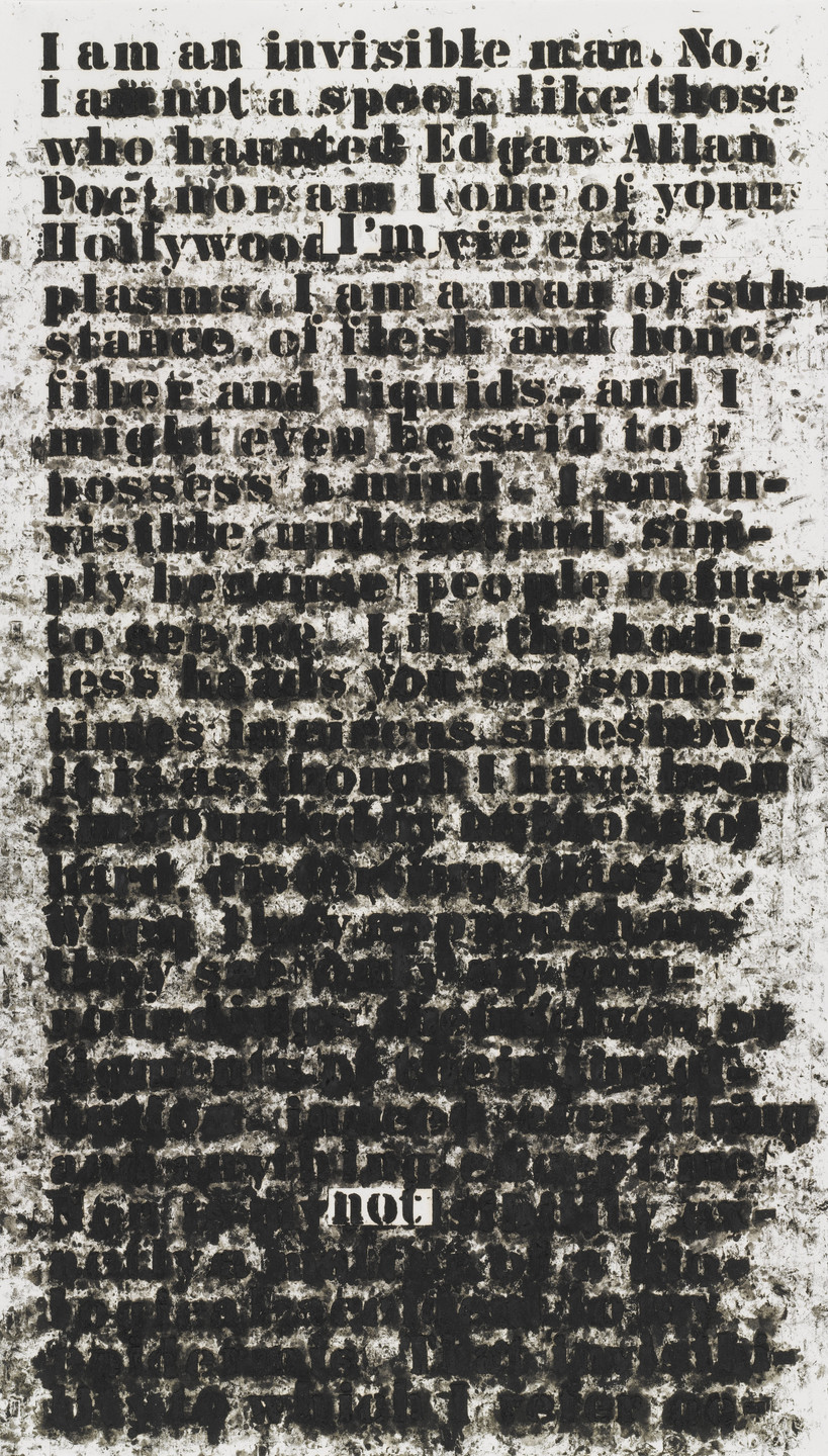 Glenn Ligon. Untitled (I am an invisible man). 1991