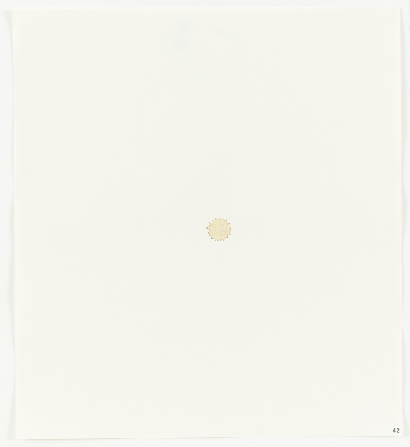 Edward Ruscha. Tobacco (Gauloise) from Stains. 1969