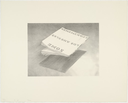 Edward Ruscha. Some Los Angeles Apartments from Book Covers. 1970