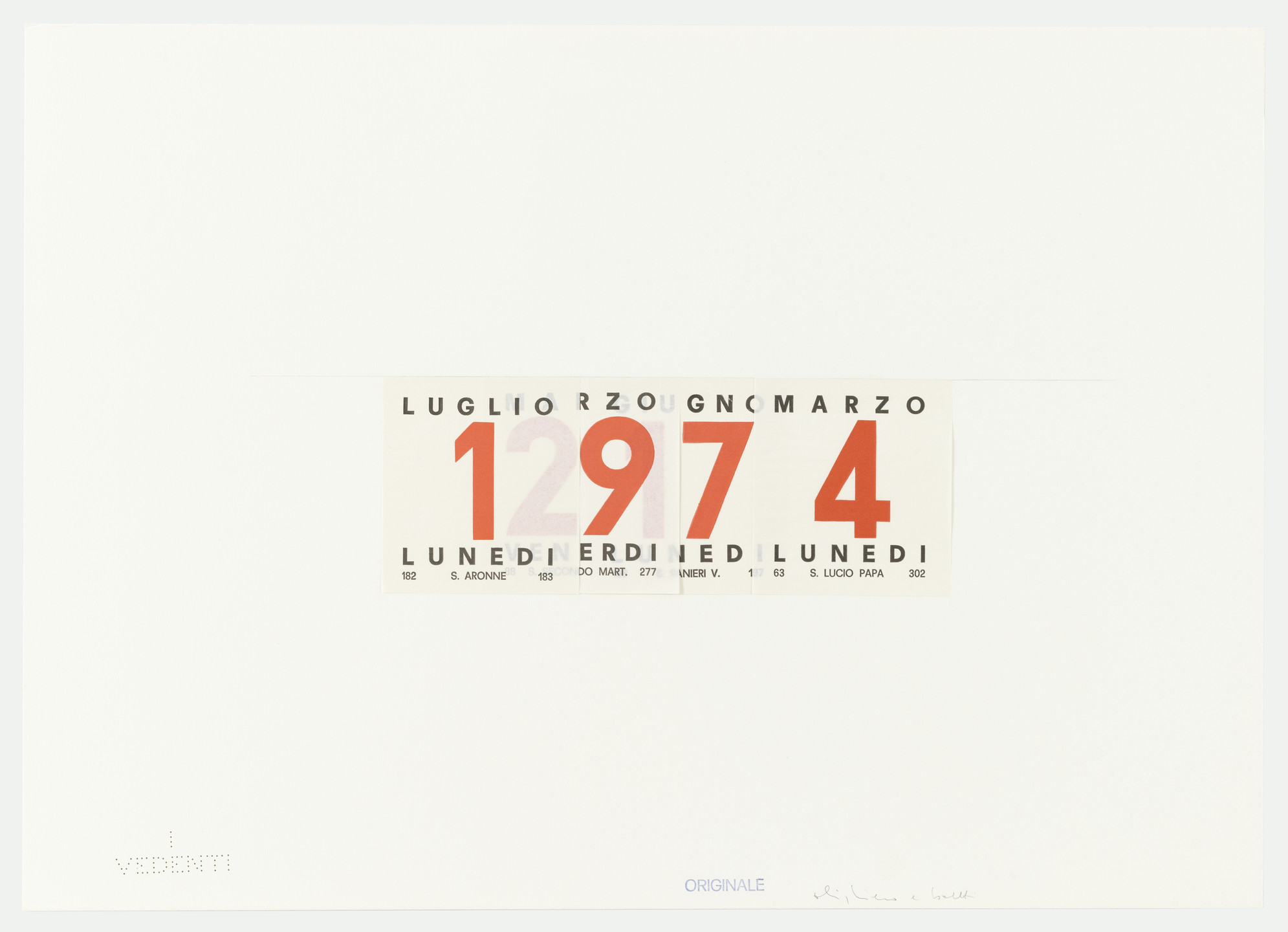 Alighiero Boetti. Untitled. 1974