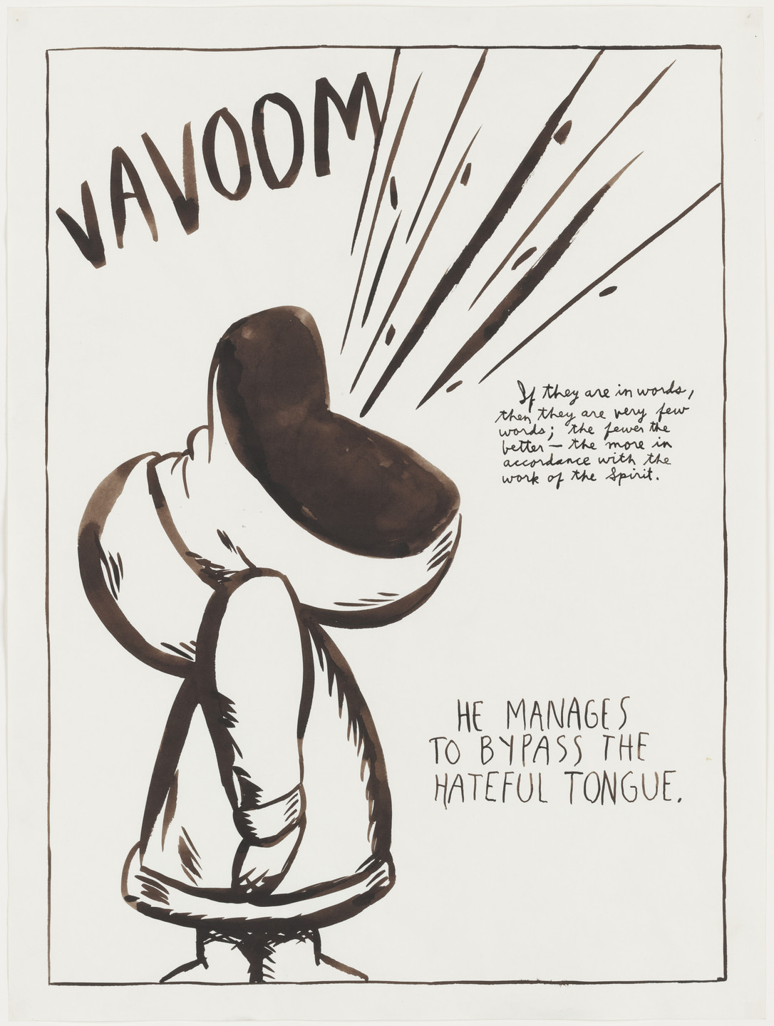 Raymond Pettibon. No Title (Vavoom if they...). 1987