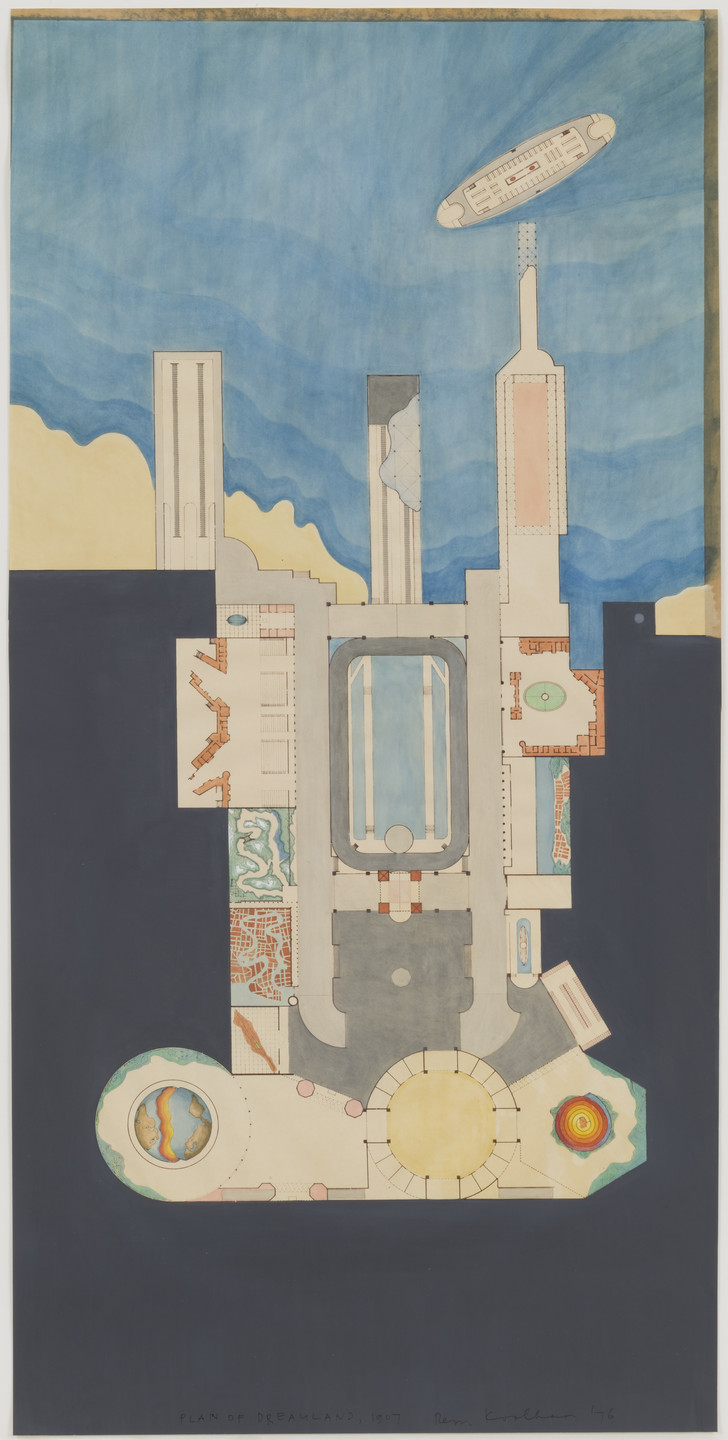 Rem Koolhaas. Dreamland Project, Coney Island, Brooklyn, New York (Plan). 1976