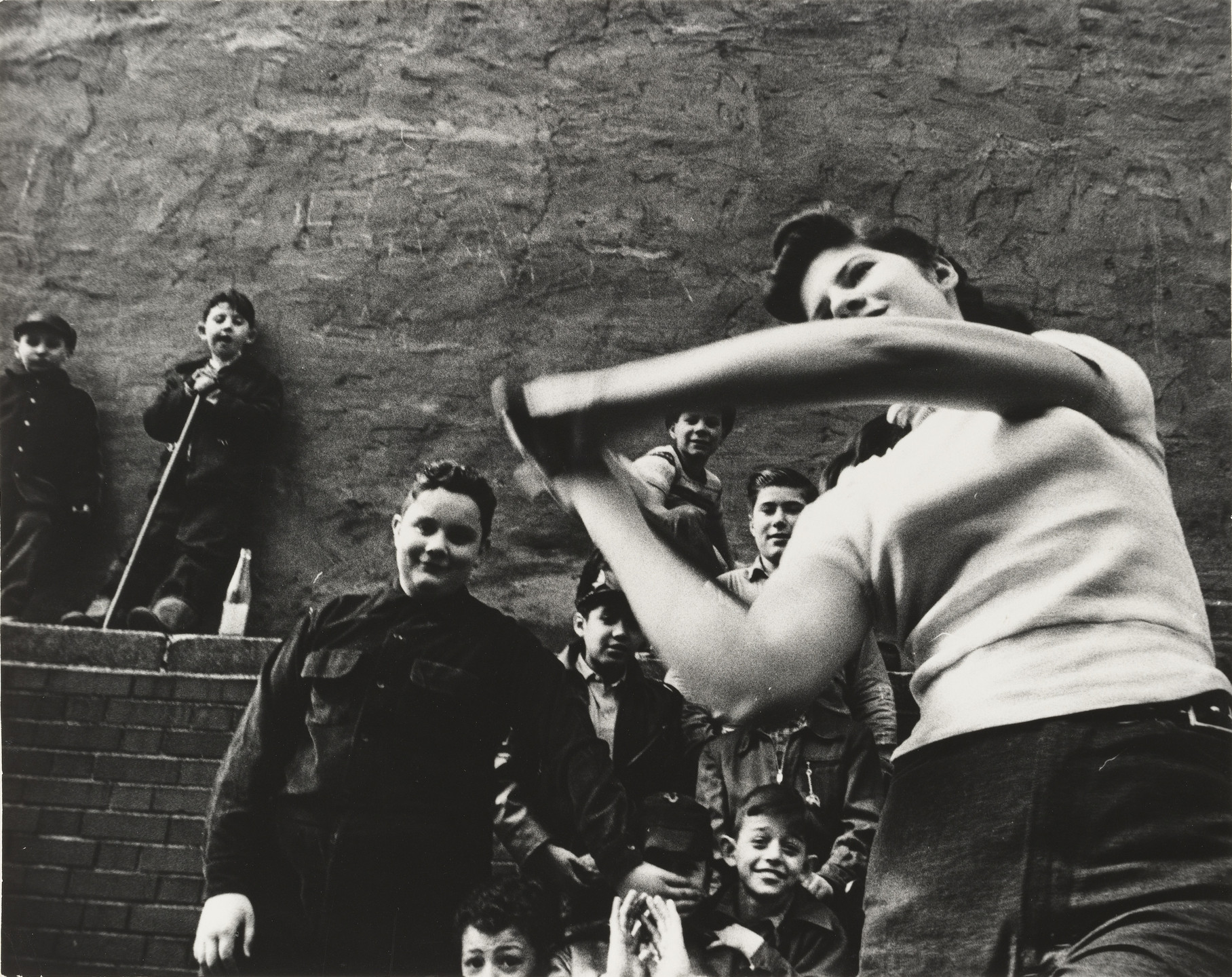 William Klein. Stickball Team Portrait, 40th Street between 2nd and 3rd Avenues. 1954-55