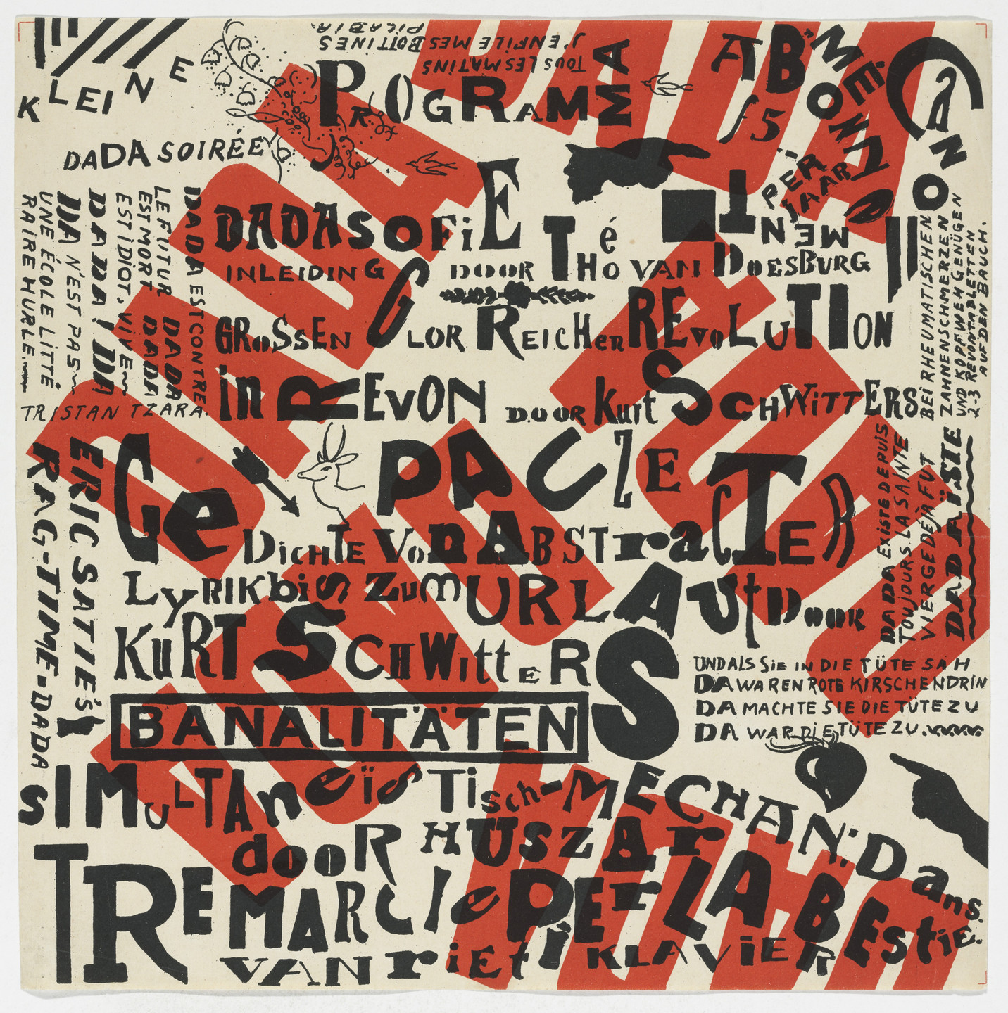 Theo van Doesburg, Kurt Schwitters. Kleine Dada Soirée. 1922