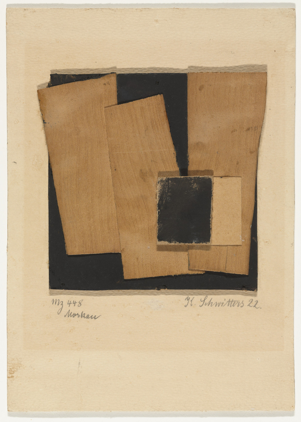 Kurt Schwitters. Mz 448 Moscow (Mz 448 Moskau). 1922