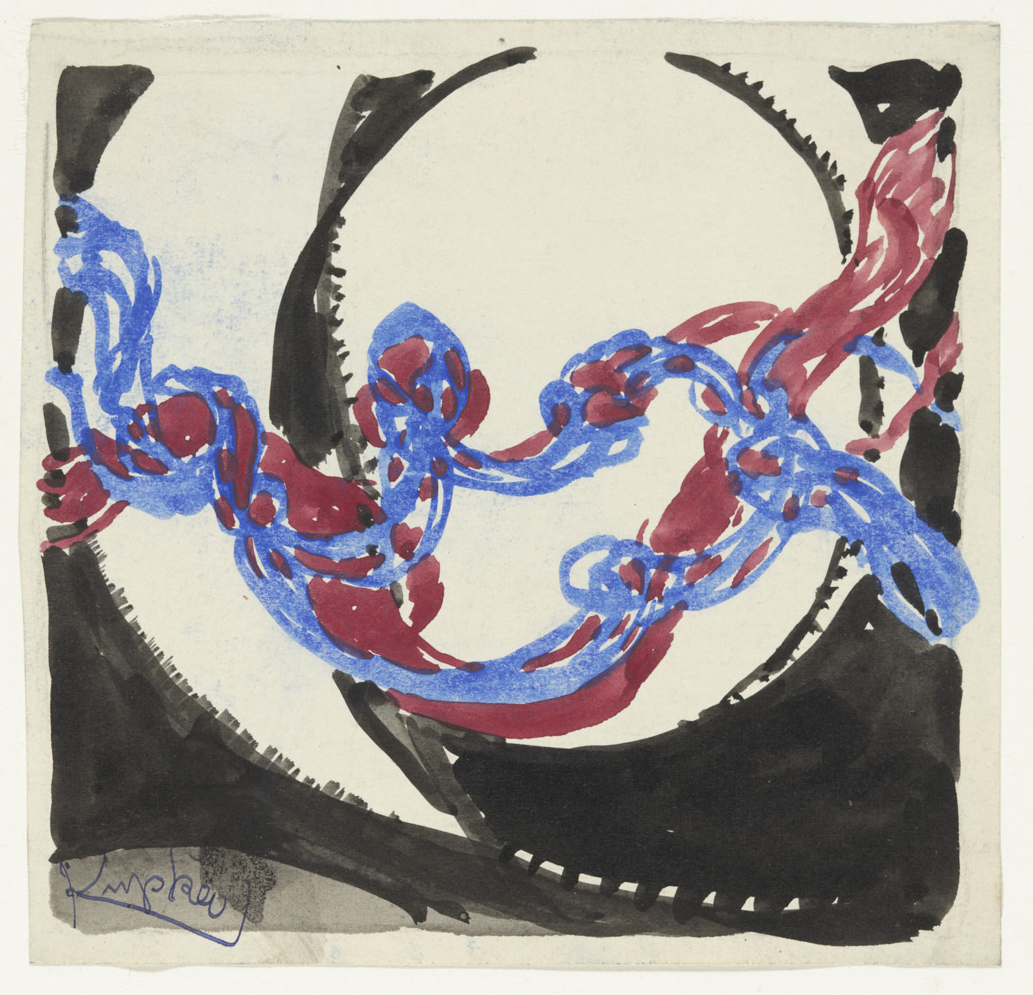 František Kupka. Amorpha: Fugue in Two Colors. 1912