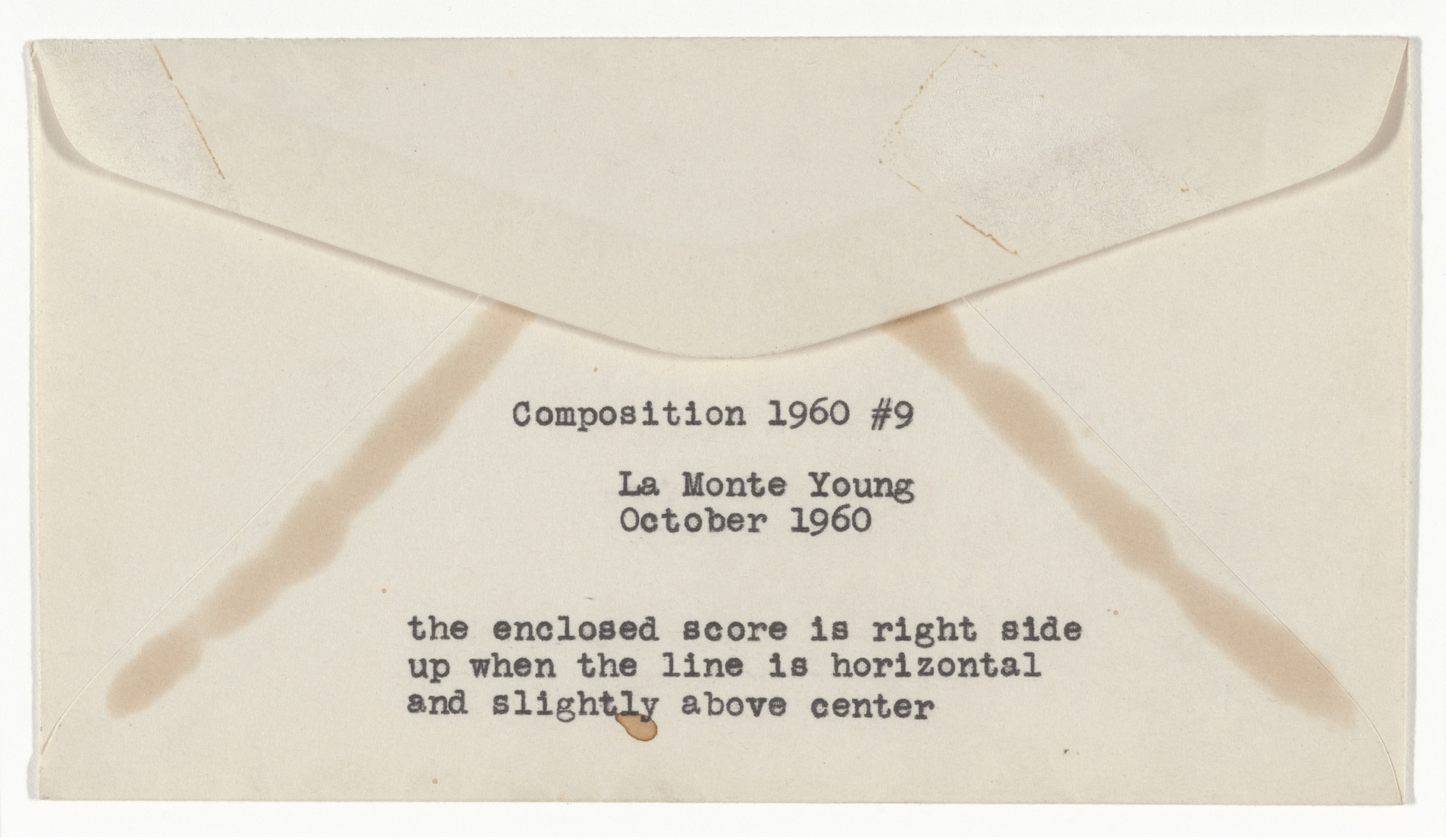 La Monte Young. Composition 1960 #9. 1960