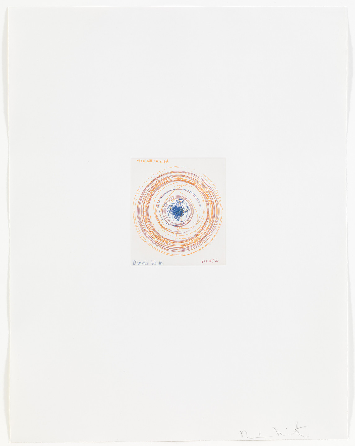 Damien Hirst. Wheel within a wheel from In a Spin, the Action of the World on Things, Volume 1. 2002