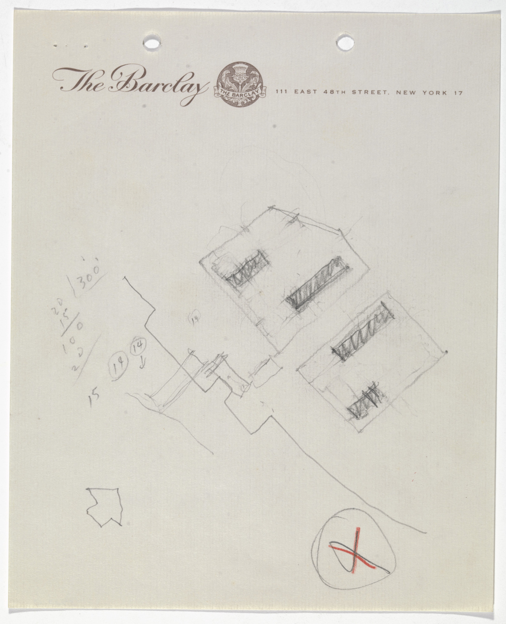 Ludwig Mies Van Der Rohe Battery Park Apartment Buildings Project Ludwig Mies Van Der Rohe Battery Park Apartment Buildings Project New York Ny Site Plan Sketch 1957