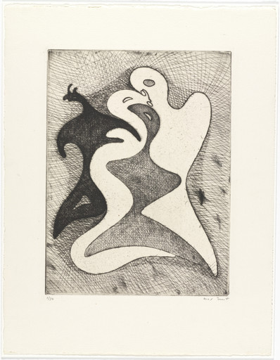 Max Ernst. Dangerous Liaisons (Les Correspondances dangeureuses) from Brunidor Portfolio, No. 1. 1947