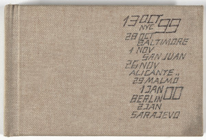 Sketchbook, October 13 NYC - January 2 Sarajevo, 1999-2000