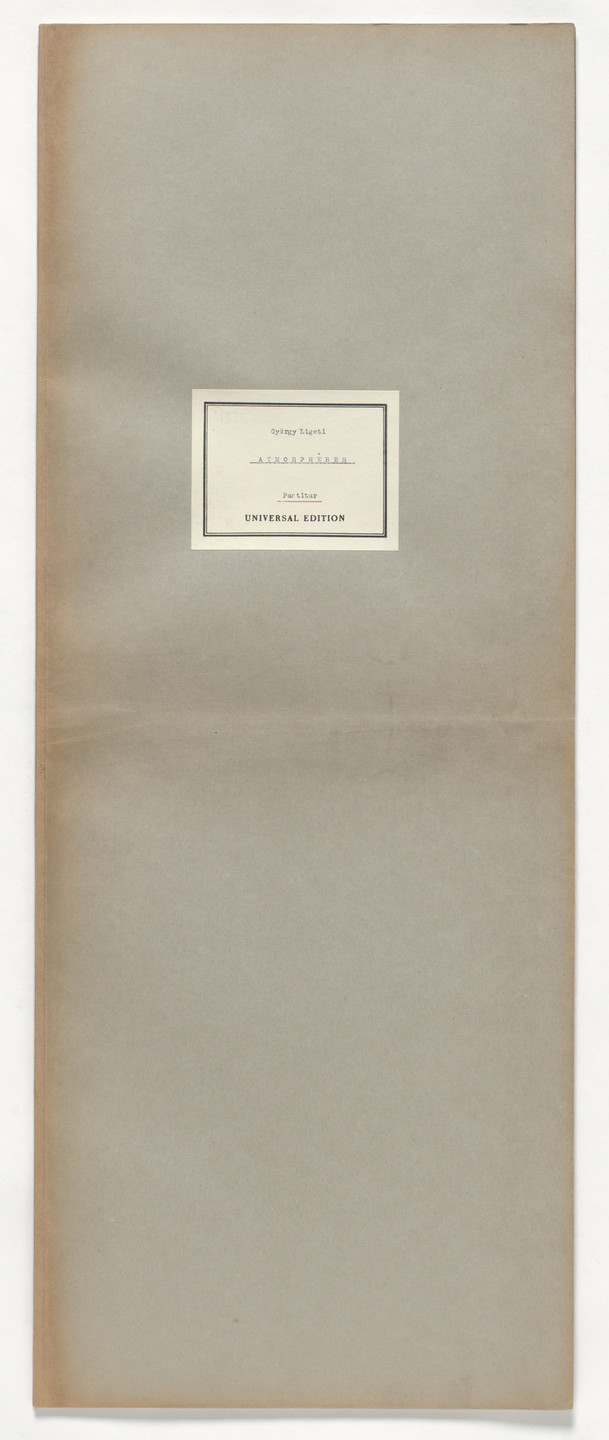 György Sándor Ligeti. Atmosphères. 1961
