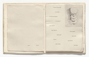 A Bust (in-text plate, table of artists) from Poésie de mots inconnus