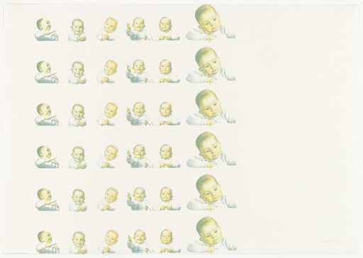 Konrad Lueg. Babies from Graphics of Capitalist Realism (Grafik des Kapitalistischen Realismus). 1967, published 1968