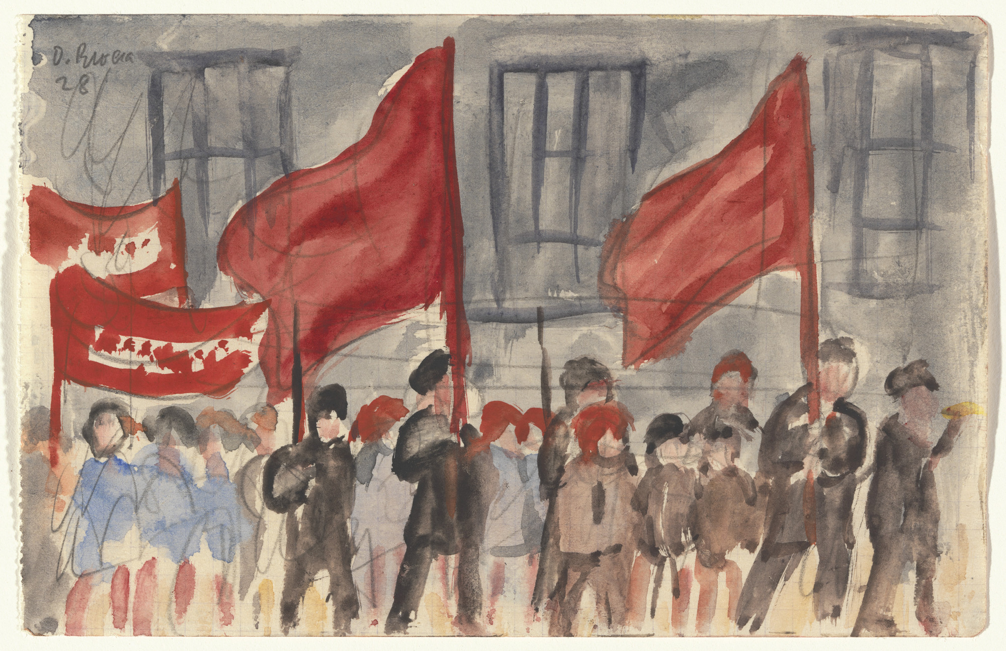 Diego Rivera. May Day, Moscow. 1928