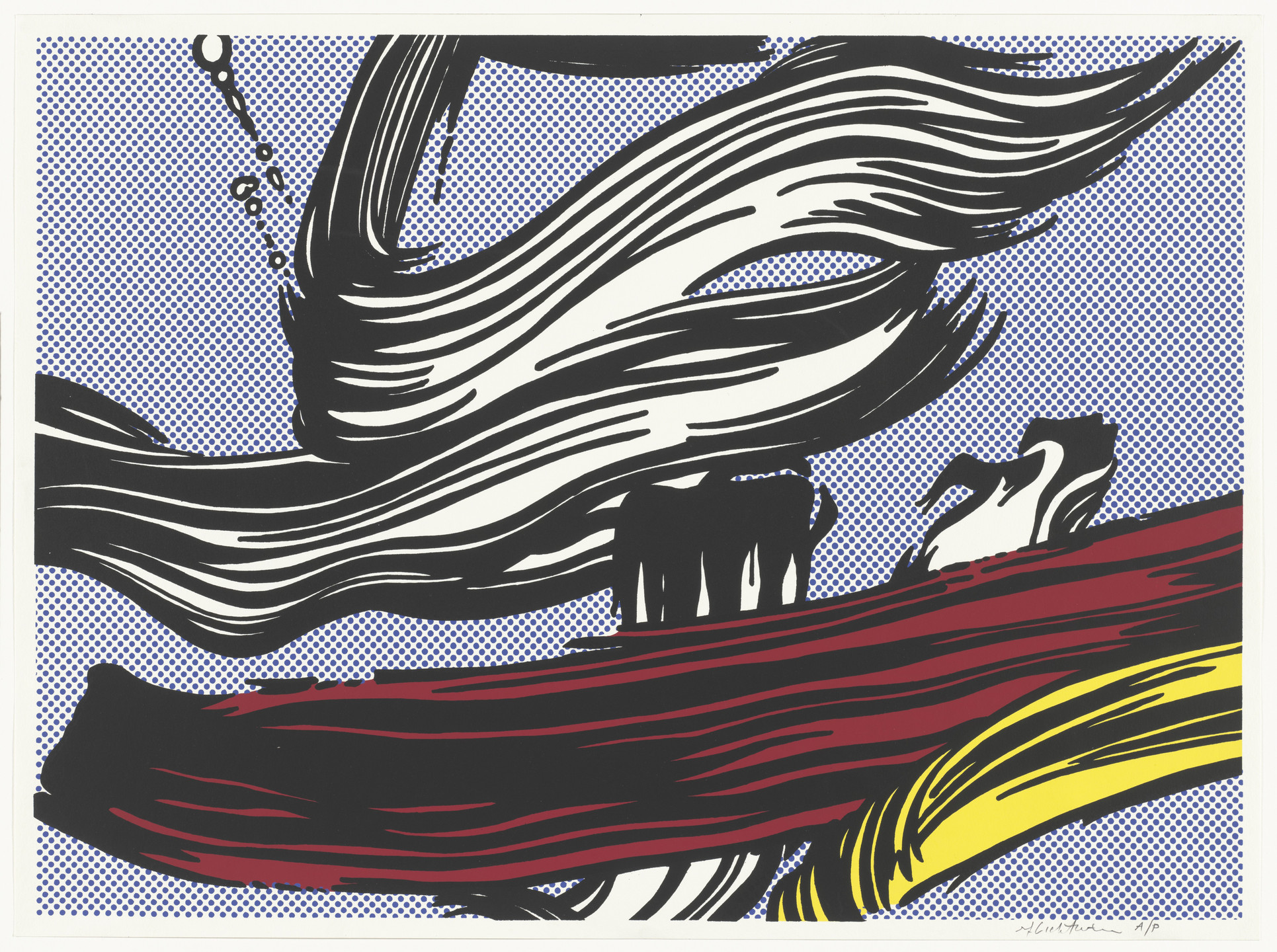Roy Lichtenstein. Brushstrokes. 1967