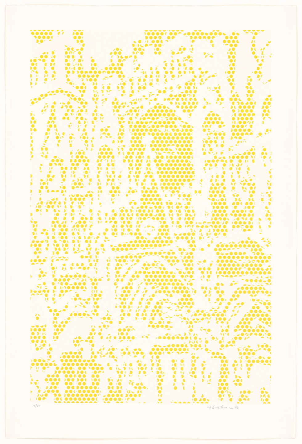 Roy Lichtenstein. Cathedral #1 from Cathedral Series. 1969