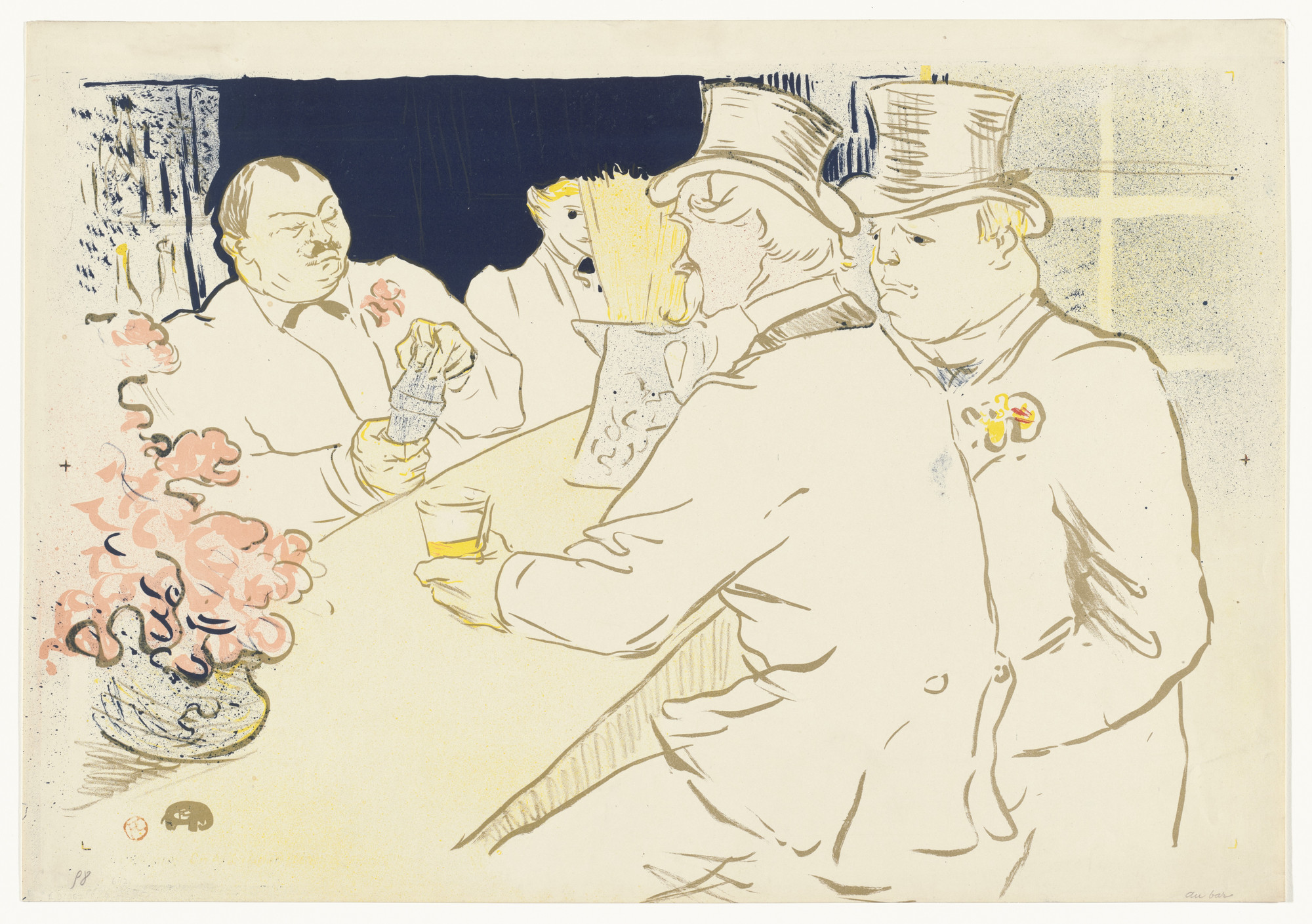 Henri de Toulouse-Lautrec. Irish American Bar, Rue Royale. 1895