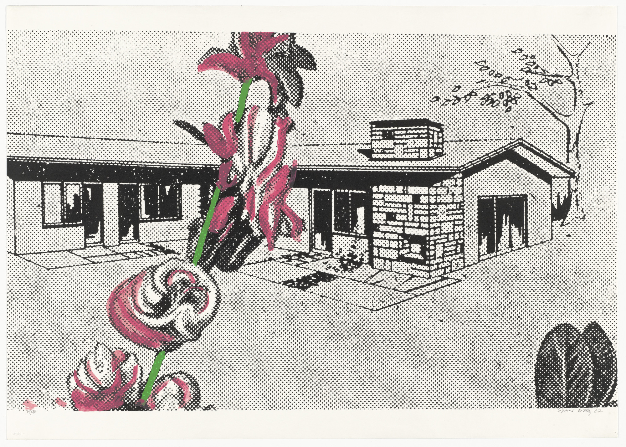 Sigmar Polke. Weekend House (Wochenendhaus) from Graphics of Capitalist Realism (Grafik des Kapitalistischen Realismus). 1967, published 1968