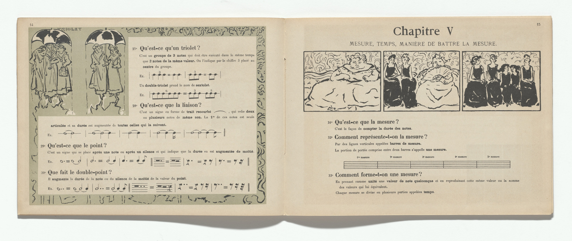 Pierre Bonnard. In-text plate (page 15) from Petit solfège illustré (Little Illustrated Solfège). 1893 (reproduced drawings executed 1891–93)