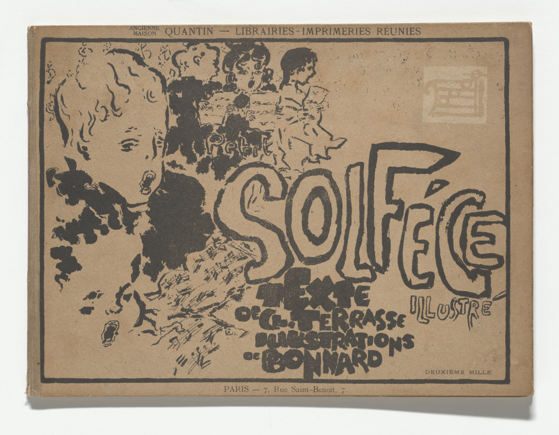 Pierre Bonnard. Front cover from Petit solfège illustré (Little Illustrated Solfège). 1893 (reproduced drawings executed 1891–93)