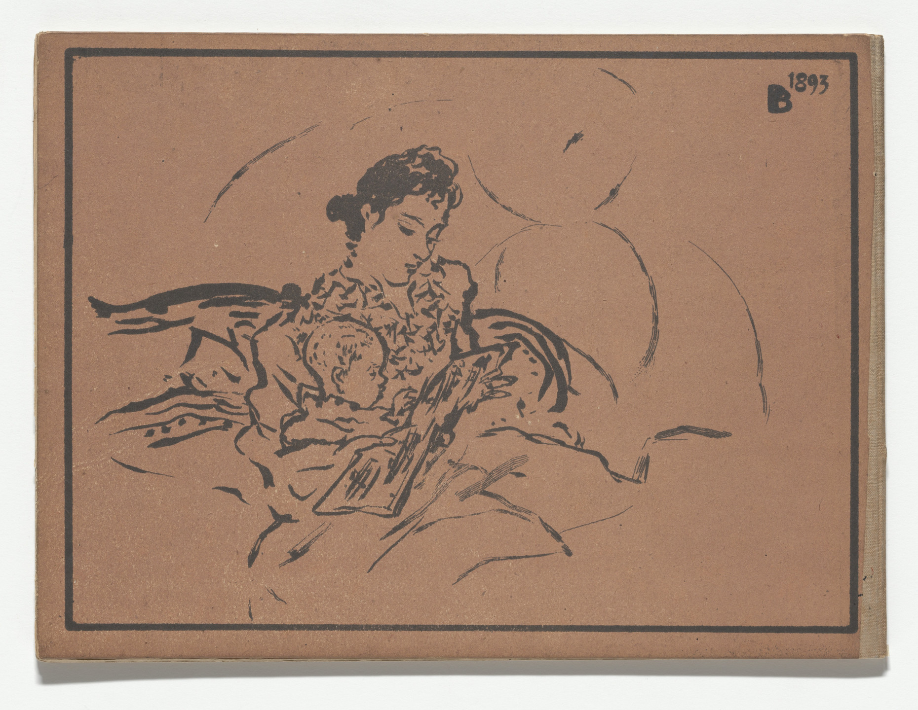 Pierre Bonnard. Back cover from Petit solfège illustré (Little Illustrated Solfège). 1893 (reproduced drawings executed 1891–93)