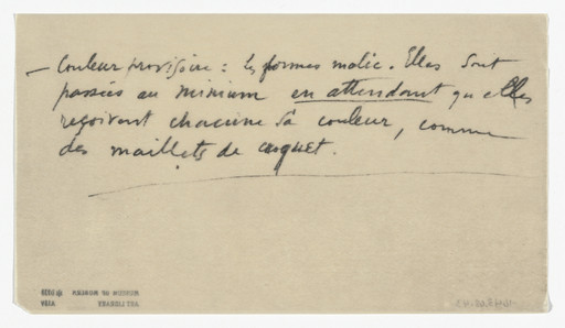 Marcel Duchamp. Untitled from The Bride Stripped Bare by Her Bachelors, Even (The Green Box) (La mariée mise à nu par ses célibataires, même [Boîte verte]). 1934