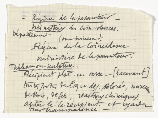 Marcel Duchamp. Untitled from The Bride Stripped Bare by Her Bachelors, Even (The Green Box) (La mariée mise à nu par ses célibataires, même [Boîte verte]). 1934
