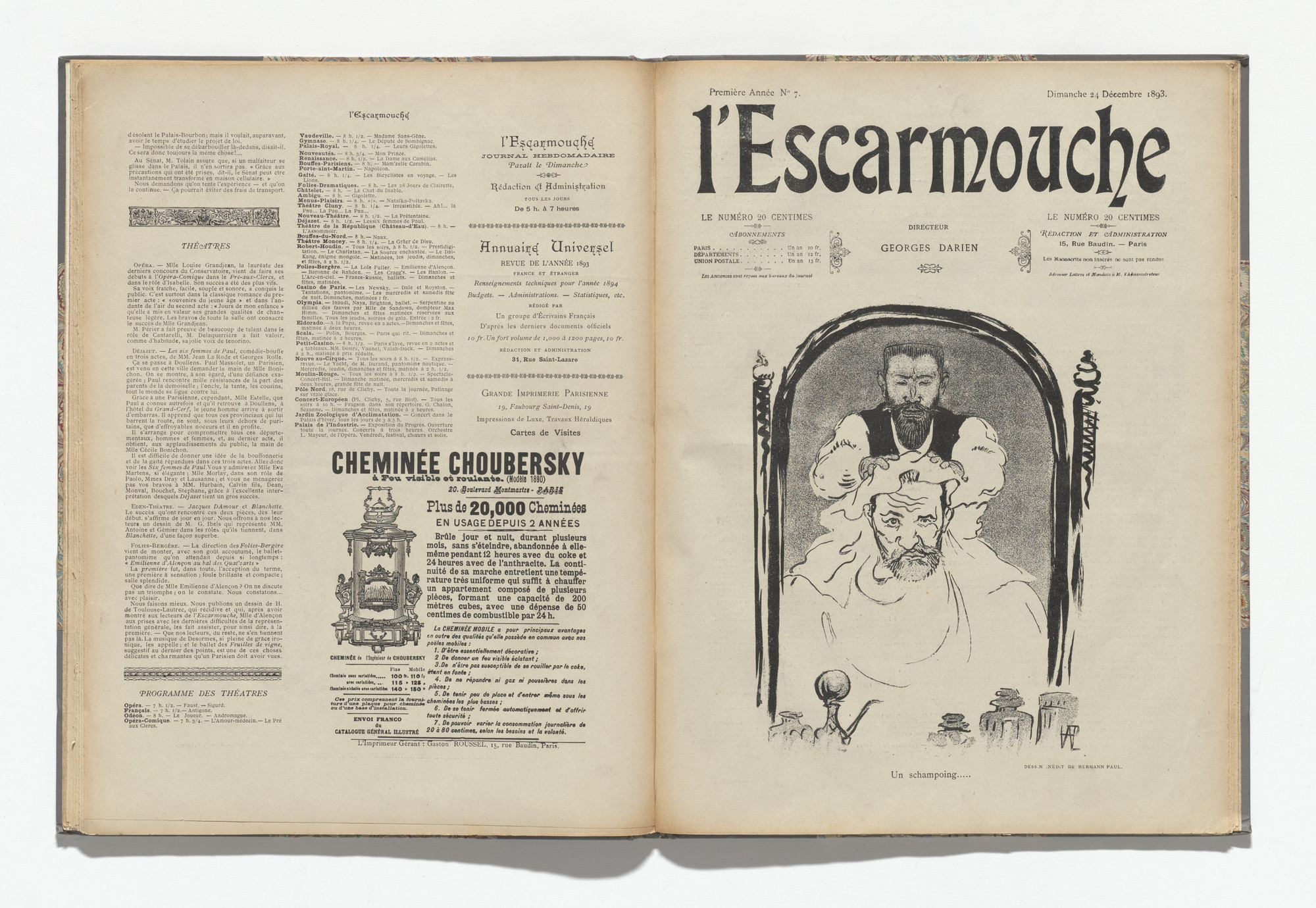Various Artists. L&#39;Escarmouche, no. 7. December 24, 1893
