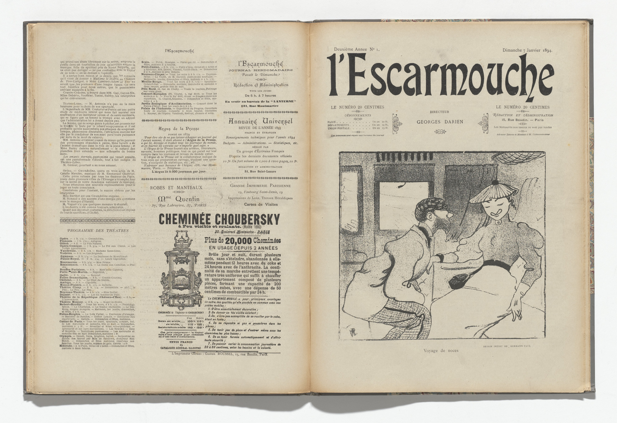 Various Artists. L&#39;Escarmouche, no. 1. January 7, 1894