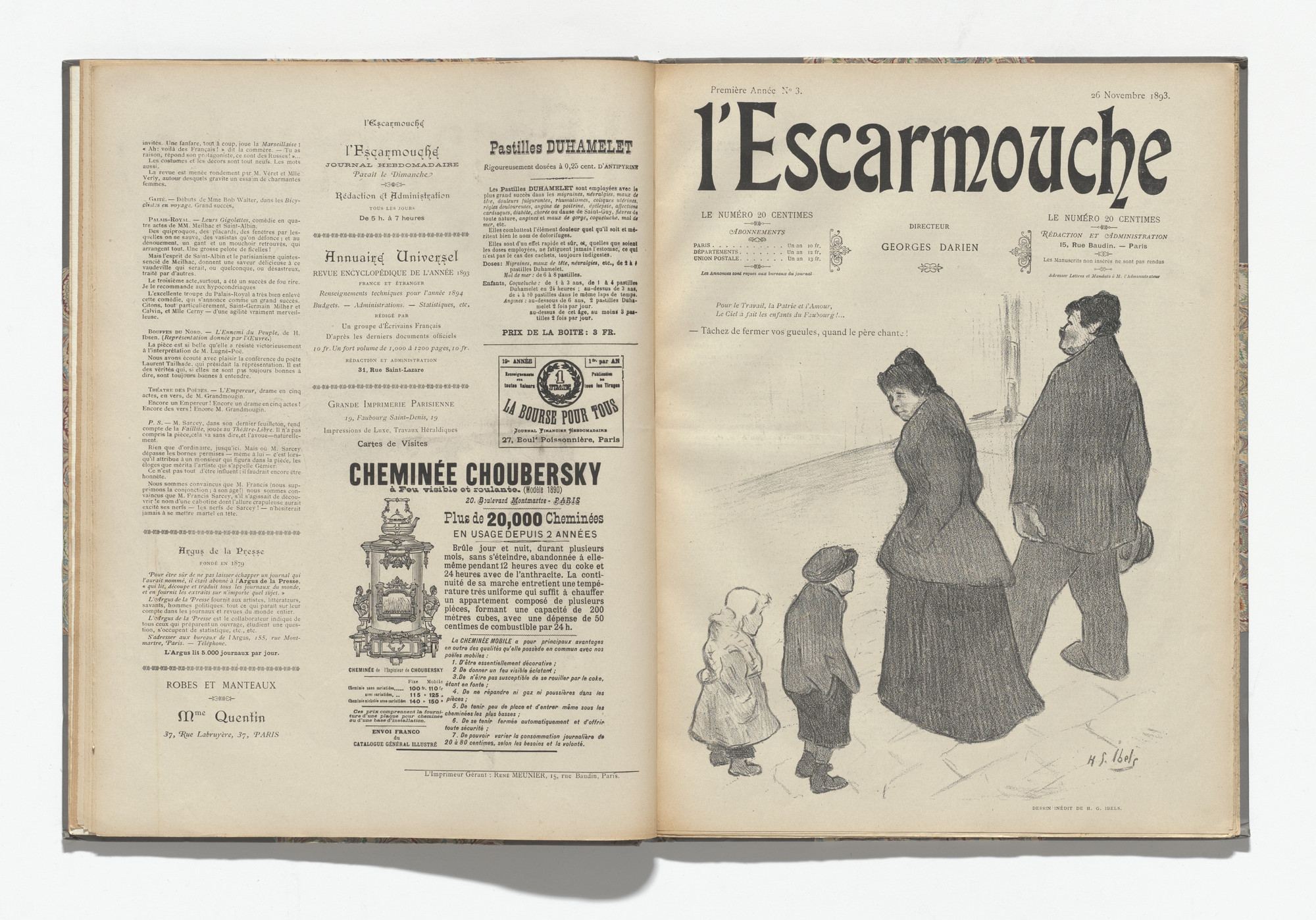 Various Artists. L&#39;Escarmouche, no. 3. November 26, 1893