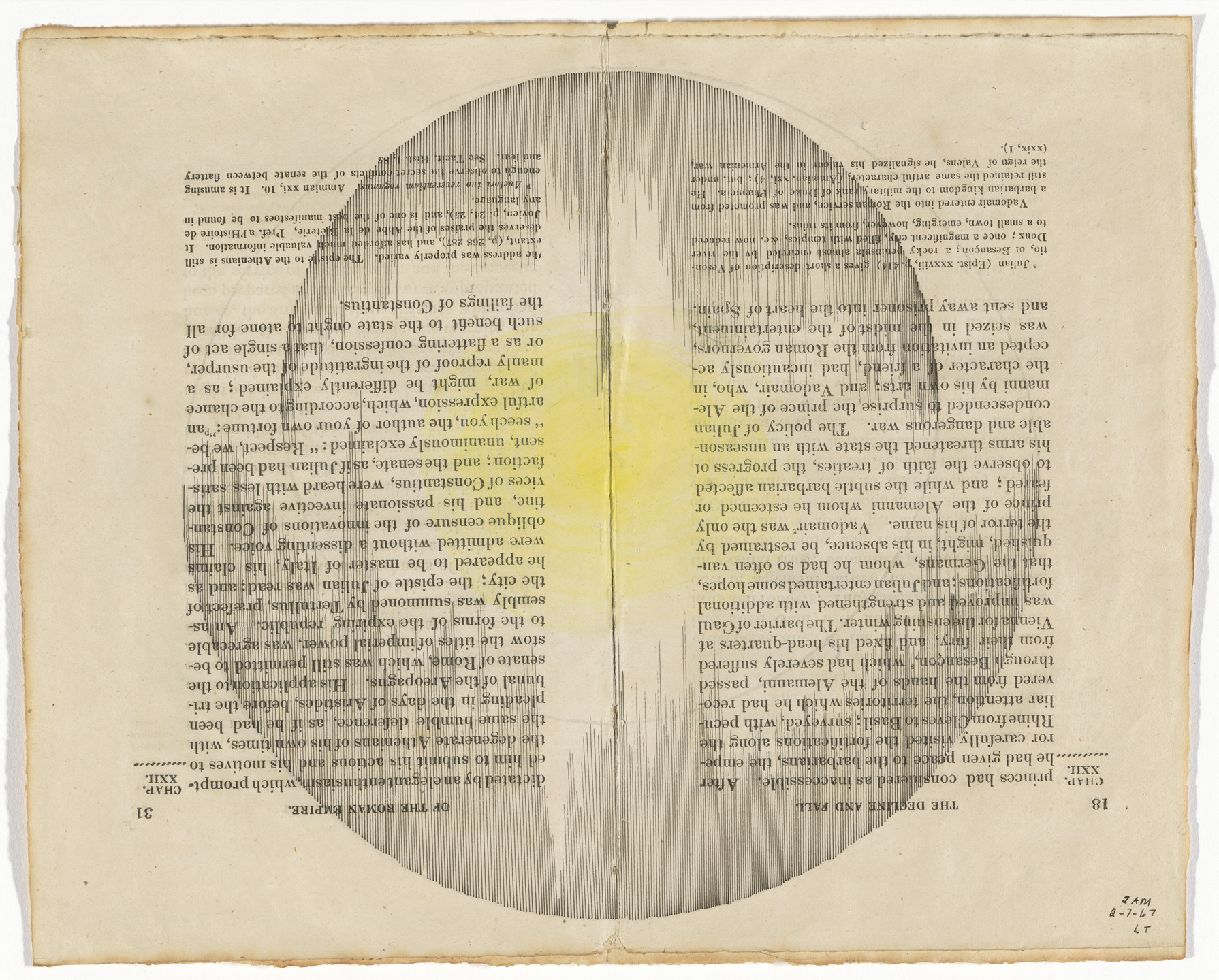 Lenore Tawney. 2 am 2-7-67. 1967