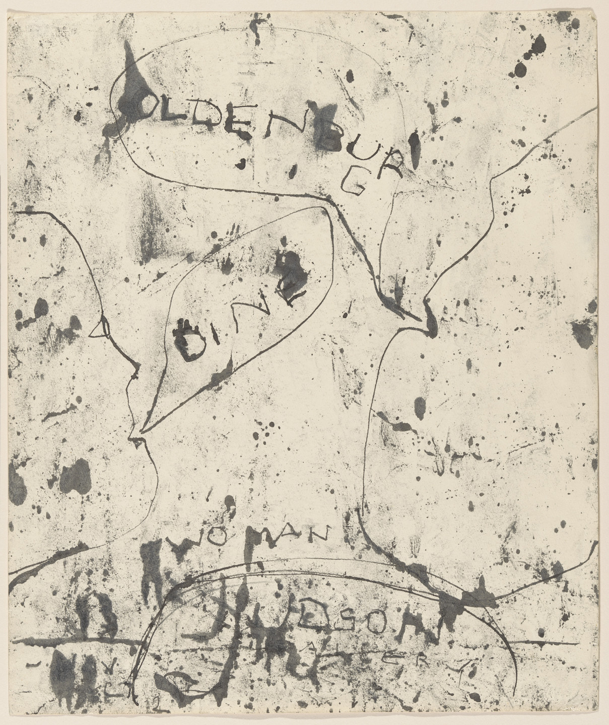 Claes Oldenburg. Two Heads with Speech. 1959