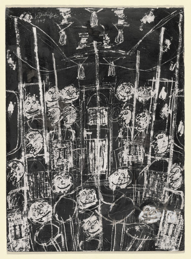Jean Dubuffet. Subway (Métro). 1949