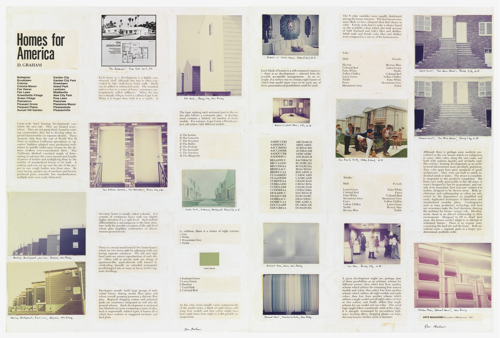 Dan Graham. Homes for America. 1966-67