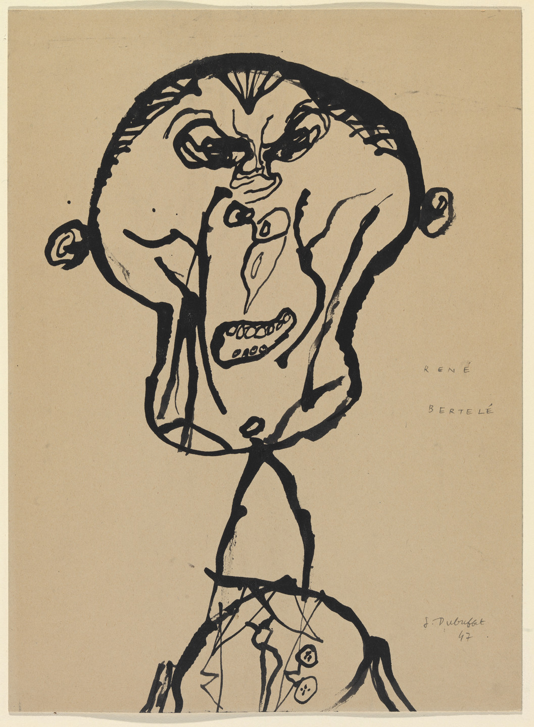 Jean Dubuffet. René Bertelé. (July-August) 1947