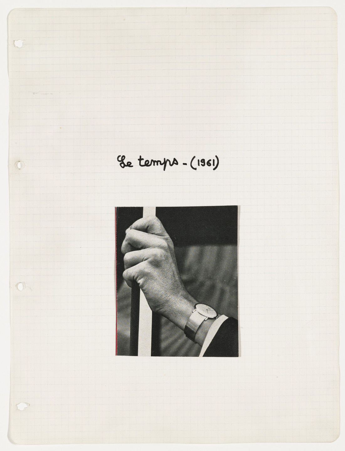 Ben Vautier. Le Temps. 1961