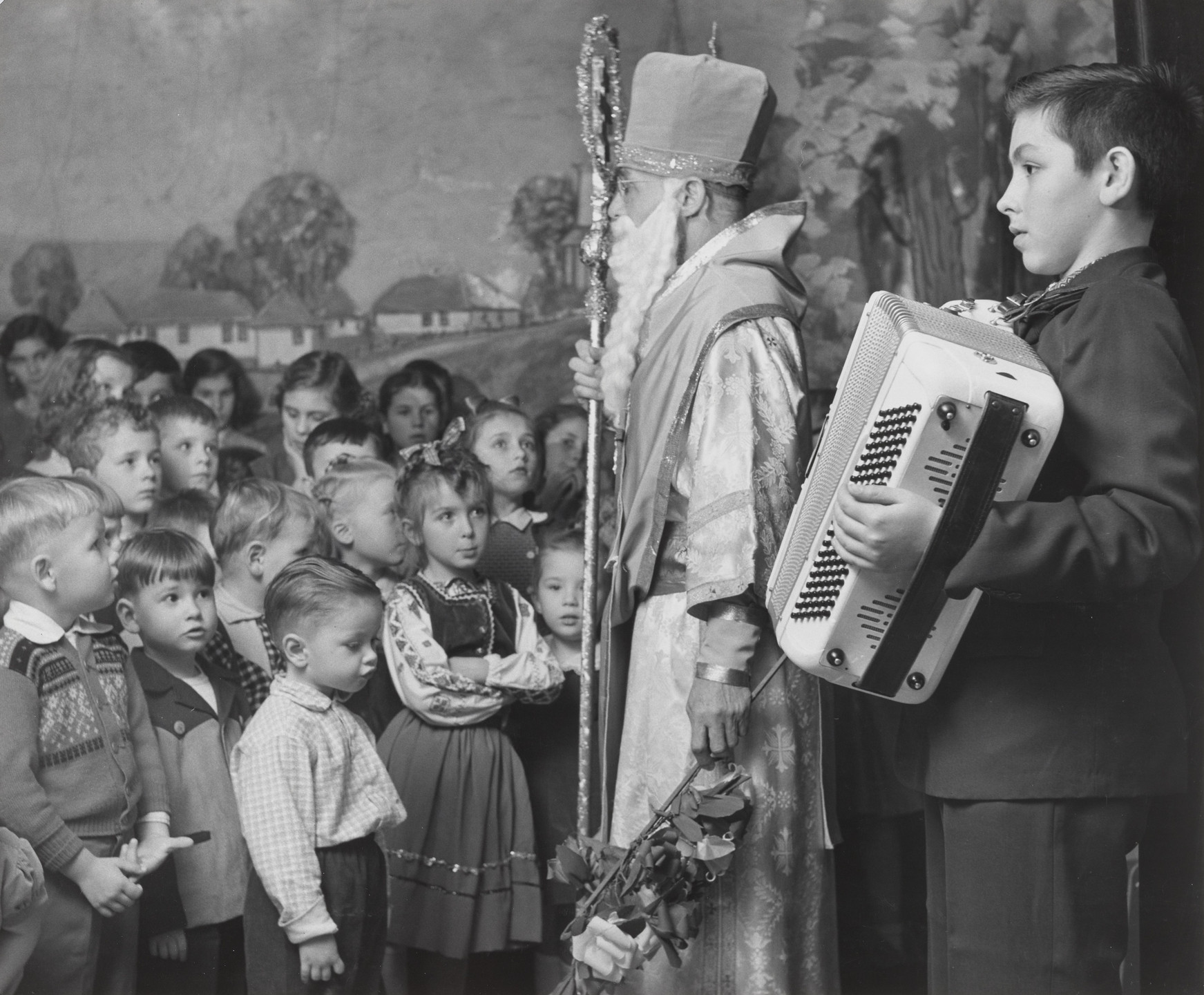 John Szarkowski. Feast of St. Nickolas, St. Michael&#39;s, Minneapolis. 1957