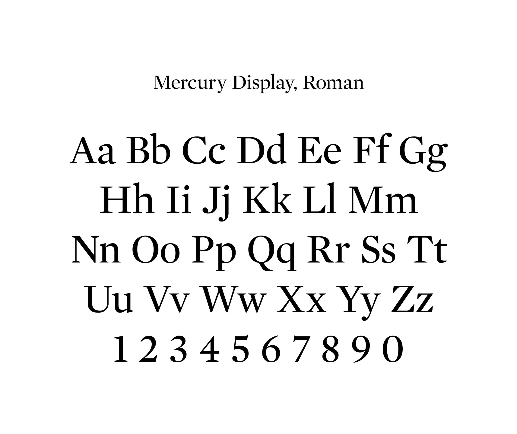 Jonathan Hoefler, Tobias Frere-Jones. Mercury. 1996