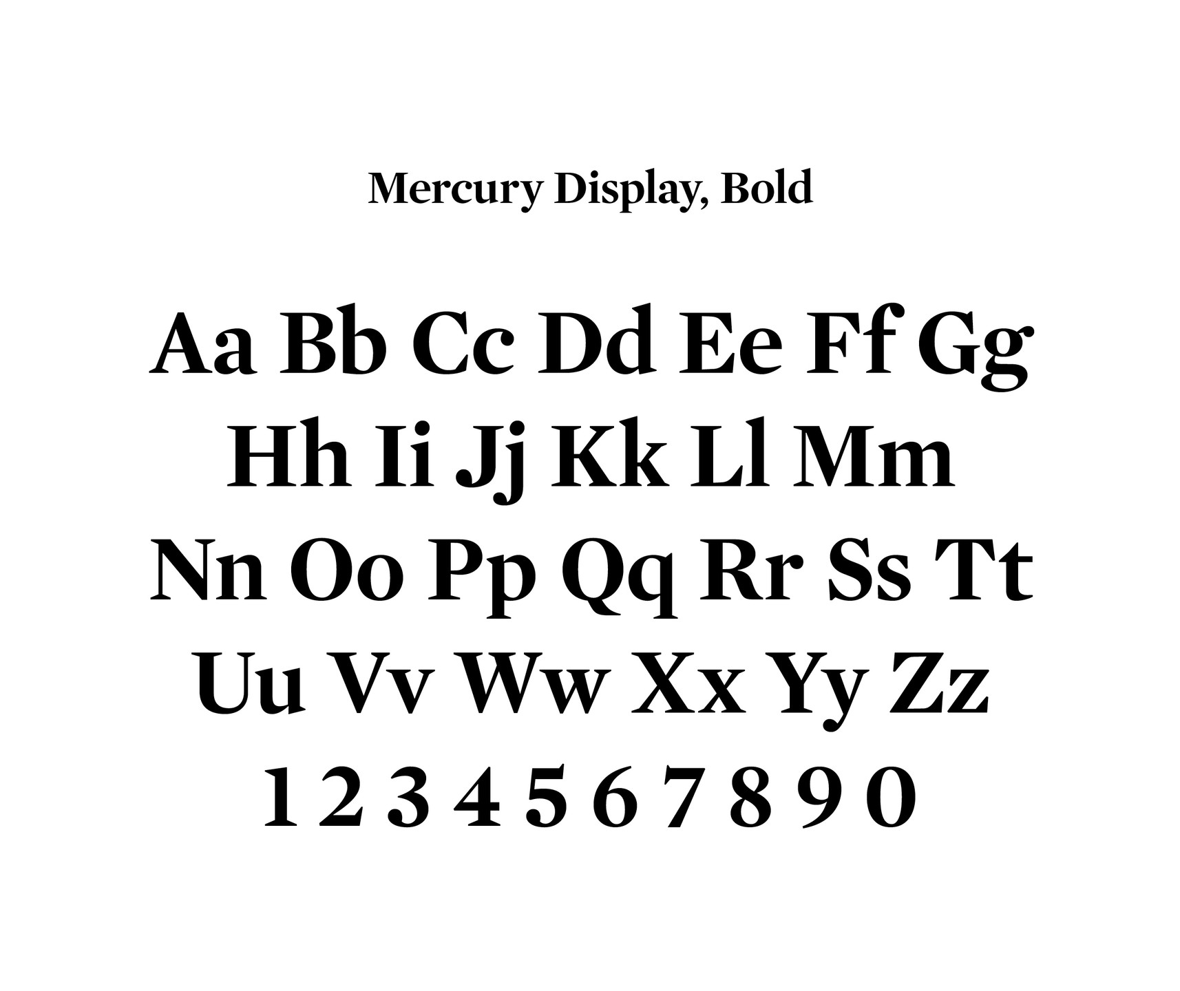 Jonathan Hoefler, Tobias Frere-Jones. Mercury. 1996